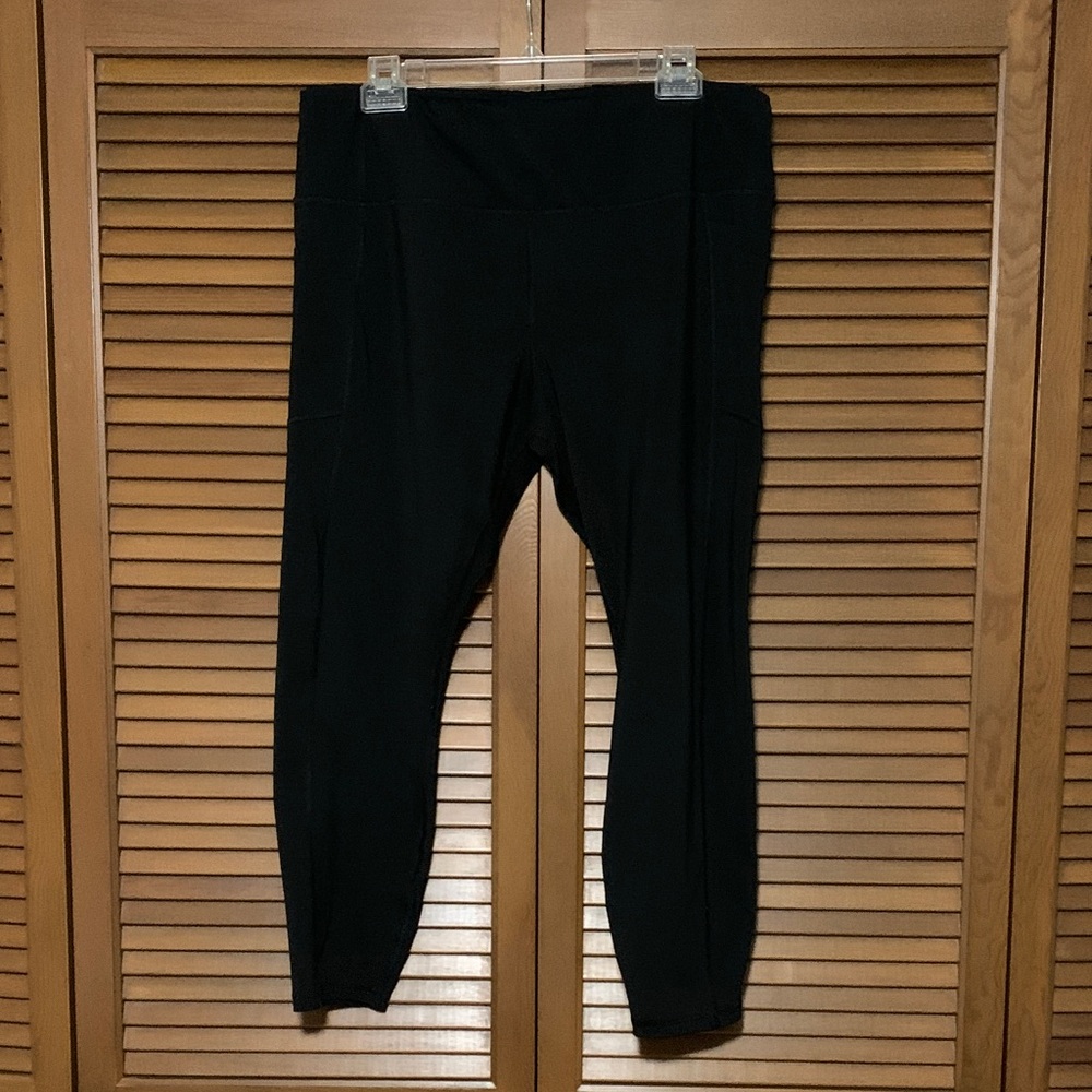 Avia Black Athletic Leggings Pants XXL 20